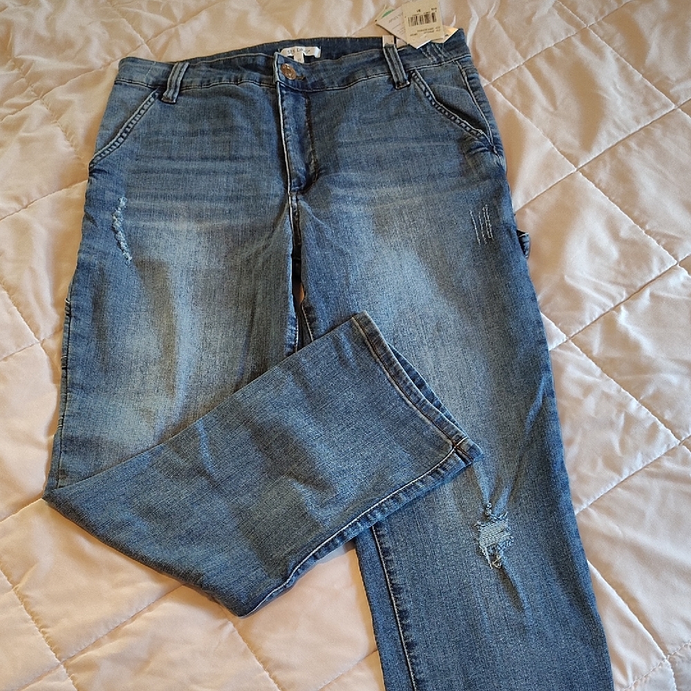 STS Blue Light Wash Straight Leg Jeans